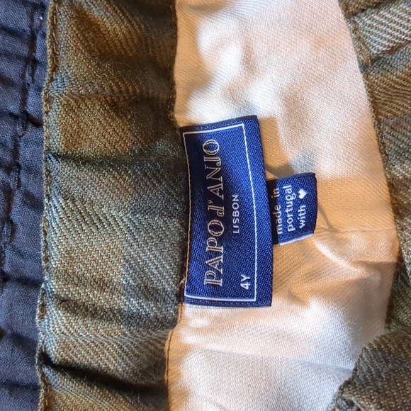 Papo d' Anjo Plaid Wool Pants Sz. 4Y - Picture 4 of 7